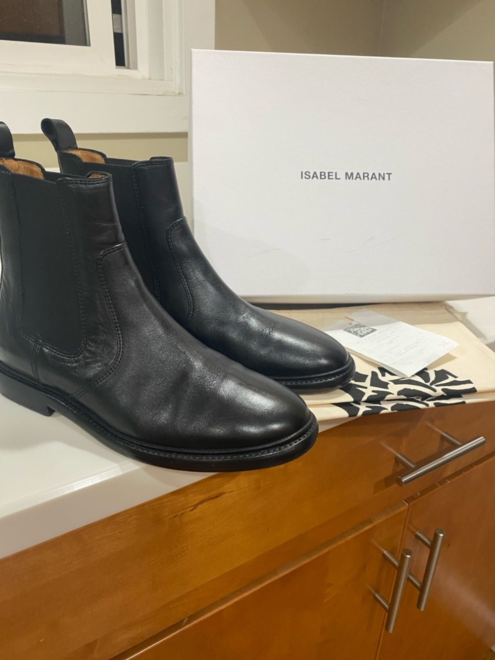 Isabel Marant Modern Chelsea Boots In Black Size 39